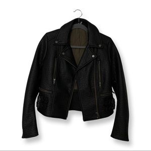 Free People Faux Leather Vegan Jacket Warm